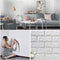 3D Brick Wall Stickers PE Foam Self-Adhesive Wallpaper Peel And Stick 70 X 77CM