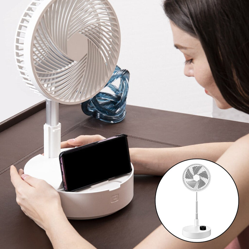 3 Speed Adjustable Fan With Telescopic Aluminum Pole