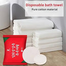 Compressed Bath Towels Disposable Face Towels Large Magical Towel Portable Travel Strong Water Absorption Large Travel Hotel Towels Size 70 X 140 Cm