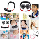 Hanging Neck Fan for Kitchen | Folding Handheld Fan Wearable Portable Neckband Mini Fan USB Chargeable