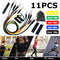 11pcs Set Portable Yoga Pilates Body Building Resistance Bands Set Pull Rope