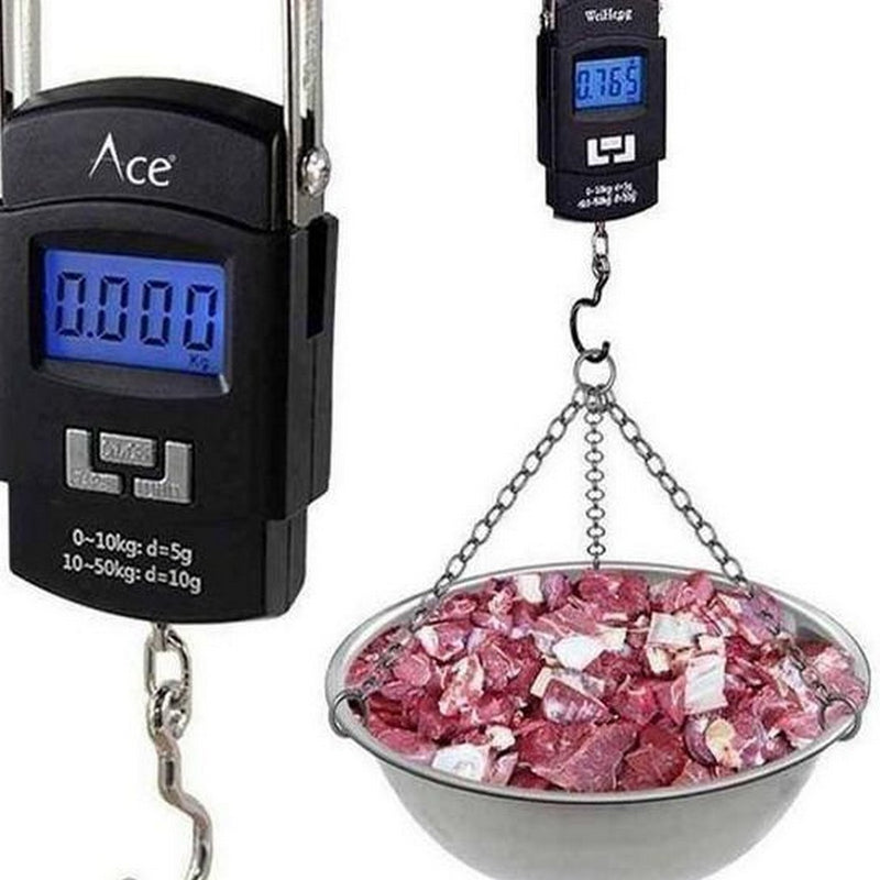 50kg Digital LED Screen Luggage Weighing Scale Luggage Weighing Machine Digital Weighing Machine For Luggage Scale Heavy Duty Portable (50kg110lb) Blac